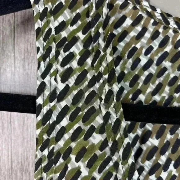 Burberry Brit 100% Silk Patterned Tank Size S Scoop Neck - Picture 6 of 8